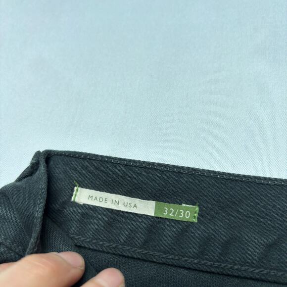 $195 Sid Mashburn Straight Leg Jeans Men's 32x30 Coal Black Denim - Picture 5 of 13